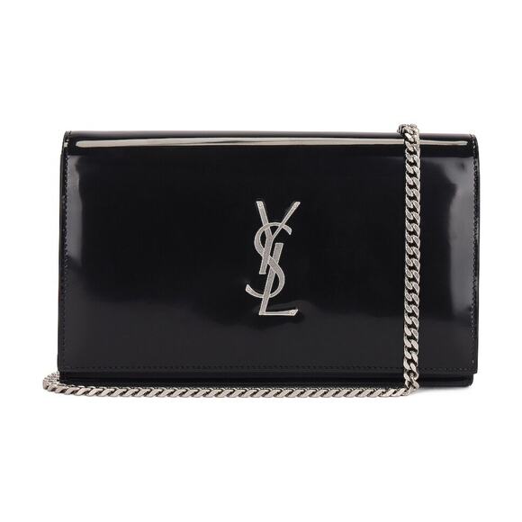Saint Laurent YSL Cassandra Chain Wallet WOC Black Crossbody Bag - Picture 1 of 15